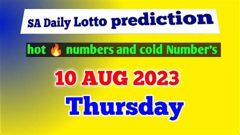 sa daily lotto predictions for today|Predictions for the next Lotto draw (South Africa) .